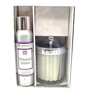 NEW in Box VINTAGE Romatique Botanical Garden Fragance Candle and Room Spray